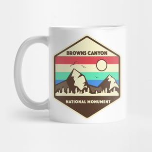 Browns Canyon National Monument Retro Mug